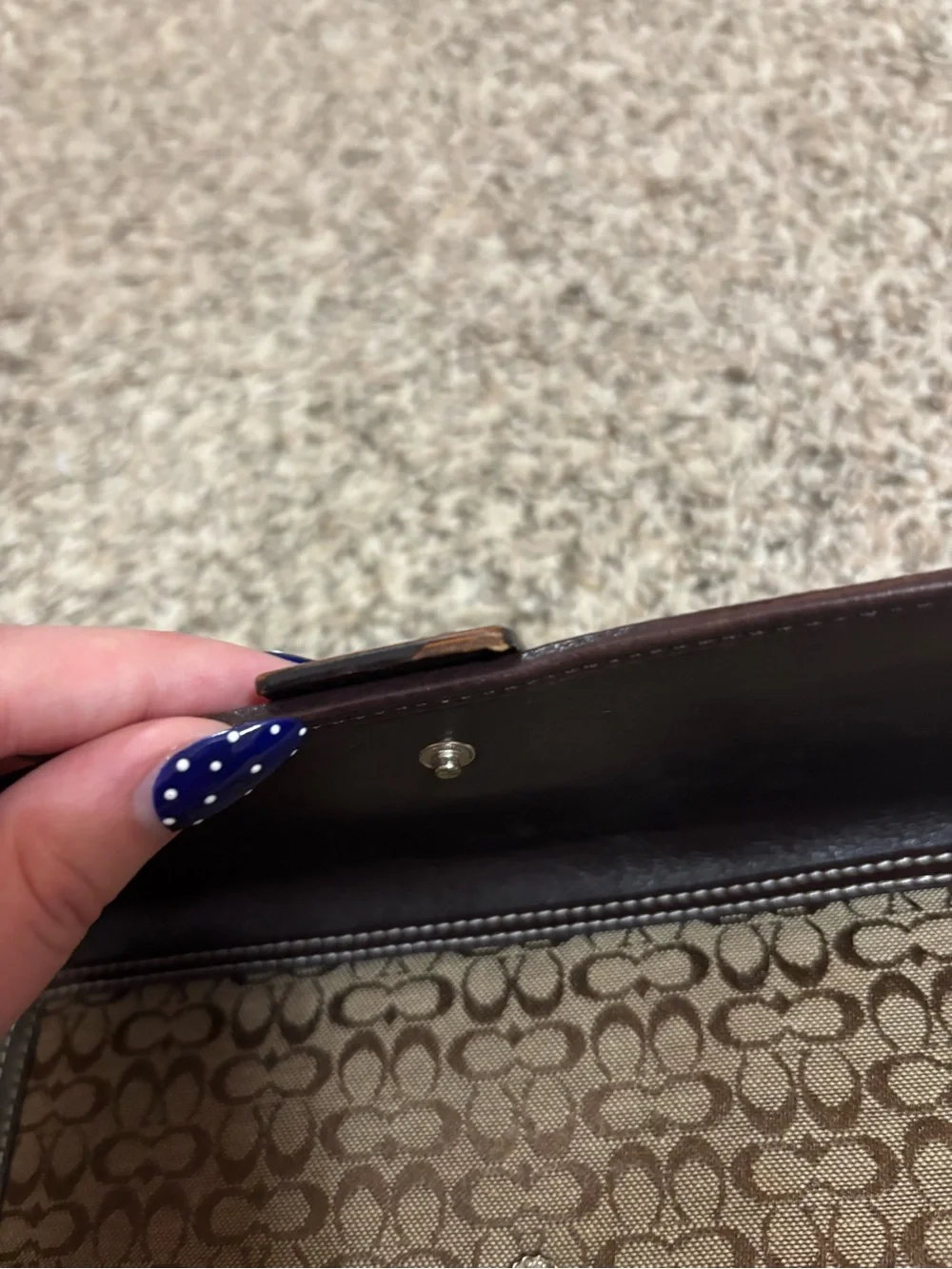Coach soho signature jacquard wallet